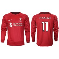 Liverpool Mohamed Salah #11 Fußballbekleidung Heimtrikot 2022-23 Langarm